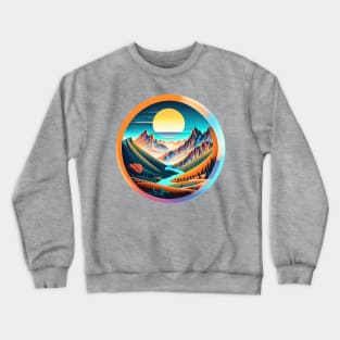 Sunset Serenity Peak Crewneck Sweatshirt